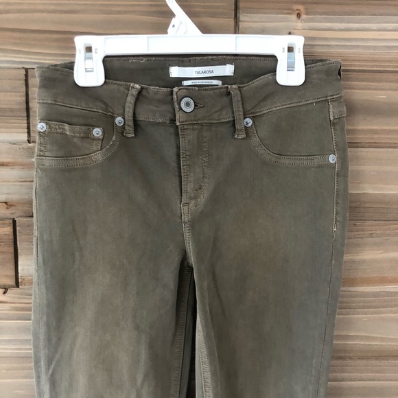 Tularosa Jeans Tularosa Crissi Skinny Ankle Jeans Green Size 26